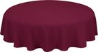 Treb Horecalinnen Tafelkleed Rond Maroon 275cm Ø - Kunststof - Bordeaux