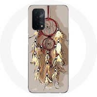 Maniacase Hoesje voor Oppo A74 Dreamcatcher bruin