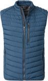 CASA MODA comfort fit bodywarmer - blauw - wit - grijs