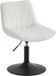 VASAGLE Tabouret de coiffeuse avec dossier et assise pivotante – Crèmewit – Hauteur réglable – 46,5 x 43 x (65,5-77,5) cm