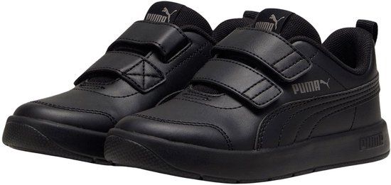 Puma Courtflex V3 V Sneakers Junior Zwart
