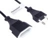 PremiumCord Voedingskabelverlenging voor PC 230V eurostekker 2 m zwart