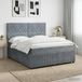 Maison Exclusive - Lit Boxspring avec matelas gris foncé 160 x 200 cm velours