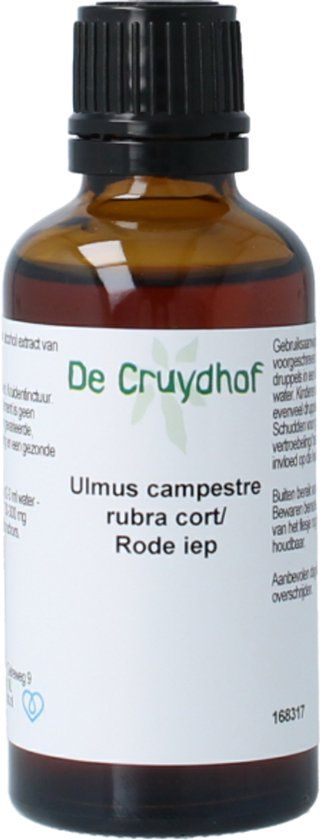 Cruydhof Ulmus campestre rubra / rode iep tinctuur 50 Milliliter