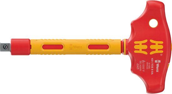 Wera 410 i VDE B RA Vierkante schroevendraaier VDE Koplengte: 130 mm