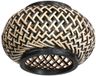 Anne Light Home Lampenkap K2014BS – Bamboe Ø22,5cm – Crème/Zwart – Boho Stijl