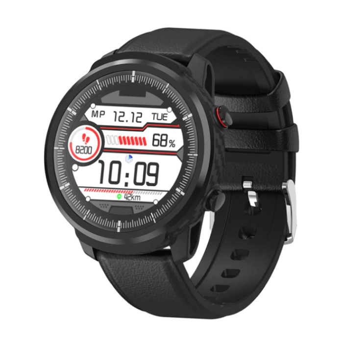 Senbono S10 Smartwatch Fitness Sport Activity Tracker Smartphone Horloge iOS Android iPhone Samsung Huawei Zwart Leer