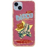 Apple iPhone 14 Plus Retro disco bedrukt siliconen hoesje