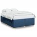 vidaXL Cadre de lit Tissu Bleu 140x200 cm