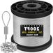 Câble en acier inoxydable - Câble d'acier pour linge - Décorations suspendues - Acier inoxydable 316 - 60 m - Argenté