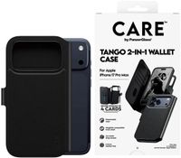 PanzerGlass CARE by PanzerGlass Tango 2 in 1 Wallet Case geschikt voor MagSafe geschikt voor iPhone 17 Pro Max - Black
