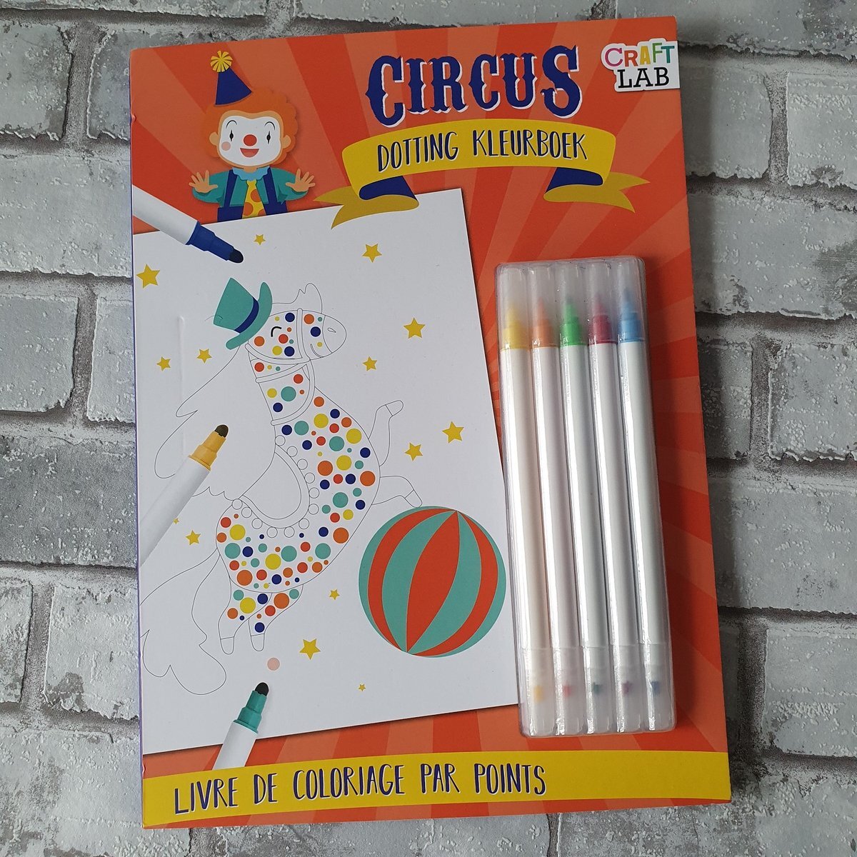 Craft Lab Kleurboek, circus, met stiften