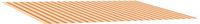 vidaXL Vervangingsdoek voor zonnescherm Multikleur 250 x 200 cm