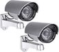 Grundig Dummy beveiligingscamera - 3x stuks - LED - 11 x 8 x 17 cm