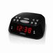 HAEGER Snooze Digitale wekkerradio met sluimer/slaapfunctie, dubbel alarm, 20 zendergeheugen (10 FM / 10 am), rood led-display voor eenvoudig bekijken.