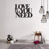 Homemania Wanddecoratie, staal, zwart, 66 x 0,15 x 50 cm