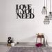 Homemania Wanddecoratie, staal, zwart, 66 x 0,15 x 50 cm