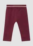 s.Oliver Unisex joggingbroek met omgeslagen tailleband, katoen, bordeaux, maat 80