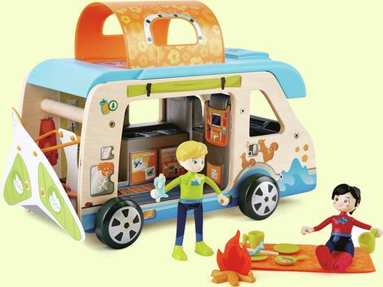 Hape Avonturenbusje - Hout - Wit/Blauw - 2020