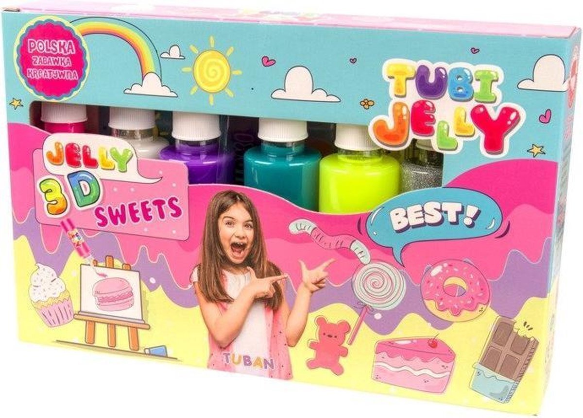 Tuban Tubi Jelly set 6 colors - Sweets