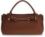 GUESS Camelia 3 Comp Satchel Cognac bruine schoudertas handtas