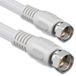 1aTTack.de SAT-antennekabel 3,75 meter 2x afgeschermde F-connector > F-connector (volledig afgeschermd) SAT wit F-F 85db