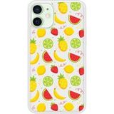 Apple Siliconen hoesje compatibel met iPhone 12 Mini Tropical Fruits