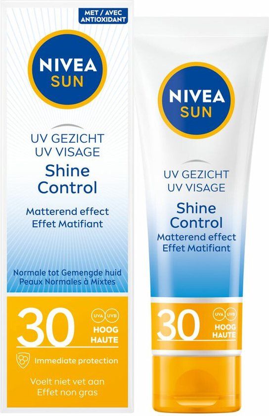 NIVEA SUN Face Shine Control Zonnebrand Gezicht - SPF 30 - 50 ml