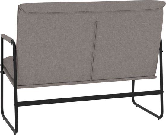 vidaXL Bankje 100x64x80 cm stof taupe