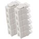1aTTack.de Cat.6 Keystone IDC-terminal naar RJ45-aansluiting AWG 23 tot AWG 26 stofbestendig compatibel met Cat5, Cat6, Cat7 en Cat8 wit 10 stuks
