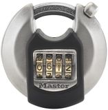 Master Lock Excell Hangslot - 70mm - Combinatieslot - Inox - Zwart/Zilver