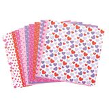 Baker Ross hartenpapier in pastelkleuren - 48 stuks, Valentijnsdag knutselpapier met verschillende patronen voor kinderen (FC672)