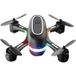 H28 Mini Drone à Lumière Colorée avec Double Caméra 720P 2 Durée de Vie de la Batterie : 8 min Blanc