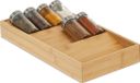 Merkloos Relaxdays kruiden organizer - liggend - 3 laags - 5 x 20 x 38 cm - voor lade