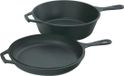 Lodge Logic Combo Cooker - Ø26 CM - 2 pièces - Noir