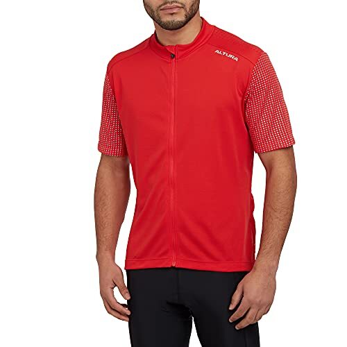 Altura Heren Nightvision shirt met korte mouwen, rood, L