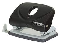 OFFICER PRODUCTS 18051411-05 perforator voor maximaal 20 vellen/mechanisme en behuizing van metaal/ABS-kunststof, zwart, anti-slip kunststof kap
