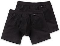 Schiesser Authentic Heren Boxershort - 2 pack - Zwart - Maat S