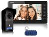 Eura VDP-76A3 Alpha video deur intercom 4-draads, 7 inch kleurenmonitor, RFID, beeldgeheugen, 2 ingangen, zwart