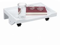 Merkloos Nachtkastje zwevend - 9 x 36 x 25,5 cm - bamboe - wit