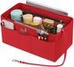 Enbagold Sac organisateur en feutre pour femme Sac à main, organisateur de sac shopper avec plusieurs poches, poche intérieure pour sacs à main, rouge, XL