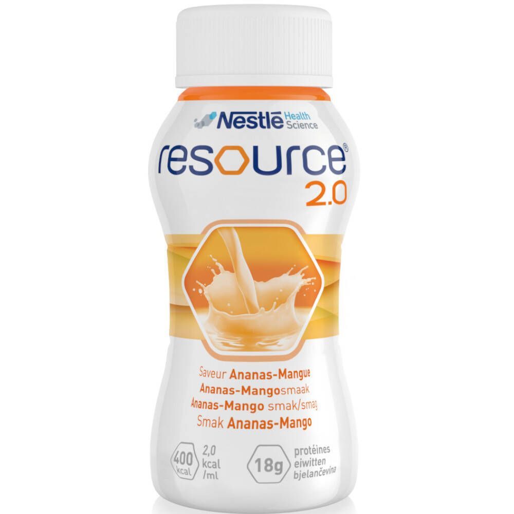 Nestle Belgilux Resource 2.0 Ananas - Mango 4x200 ml