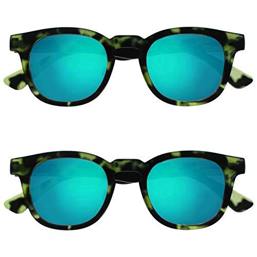 Opulize Bay - Leesbril - +2.00 - Groen Schildpad - 2 Stuks
