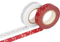 Classiky Washi-masking tape, set van 2 stuks, washi, maten en designs, gesorteerd B