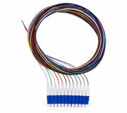 Elfcam® - LWL Pigtail set singlemode OS2 met stekkertype LC/UPC, diverse kleuren pigtailsets, 12 kleuren