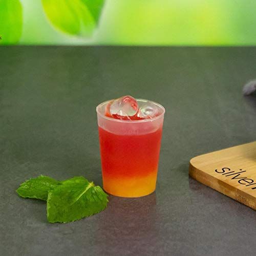 silverkitchen Borrelglaasjes 2 cl/4 cl - Vorstbestendig - Herbruikbaar - Zilverkleur