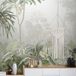 Art For The Home Papier peint panoramique Tropical – Brume D'Un Matin Dans La Jungle 300 x 280 cm – Texture lisse – Résistant à la lumière – Entretien facile