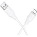HOCO X124 USB-A - Lightning câble de données et de charge, 18W, 1m, Blanc