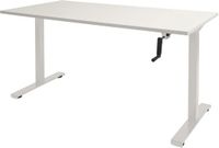 Schaffenburg Zit Sta bureau - Slinger 120x80 krijtwit - wit frame