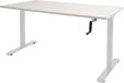 Schaffenburg Zit Sta bureau - Slinger 120x80 krijtwit - wit frame